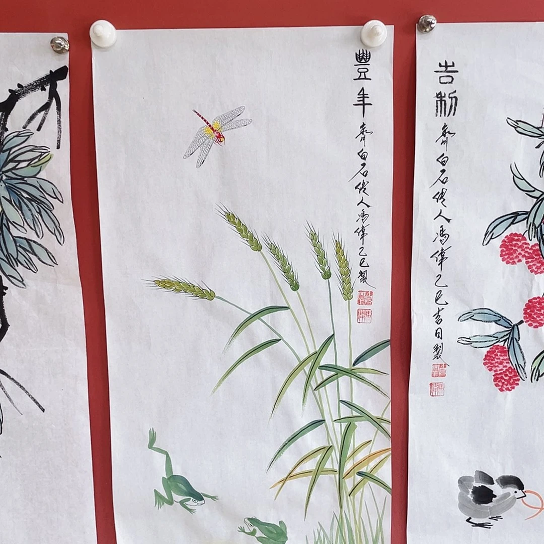 国画冯伟老师手绘国画作品音浩