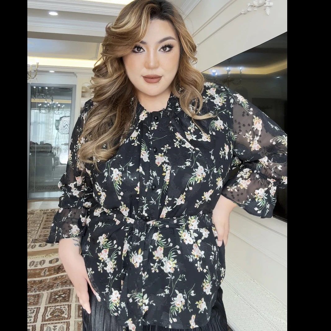 Melek·Beauty大码女装l黑印花