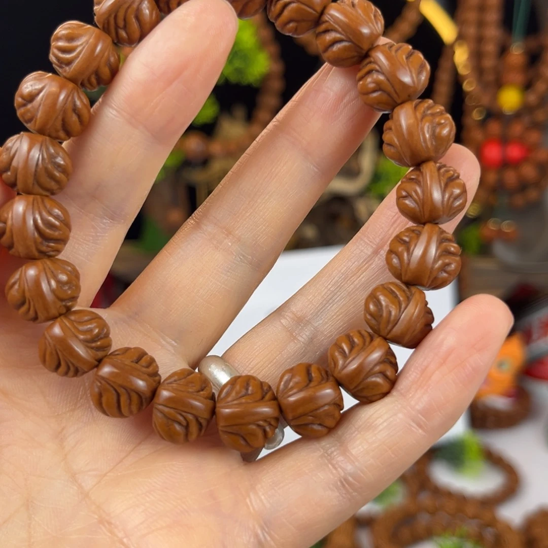 英***子手串桃核野生桃核手串