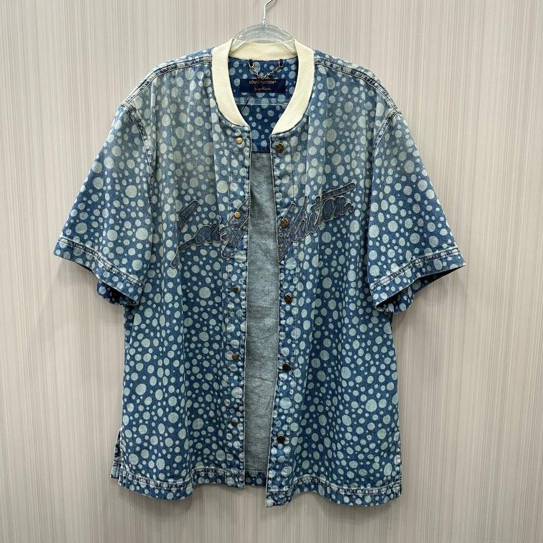 99新 LouisVuitton/路易威登 草间弥生牛仔短袖 尺码：M  10084