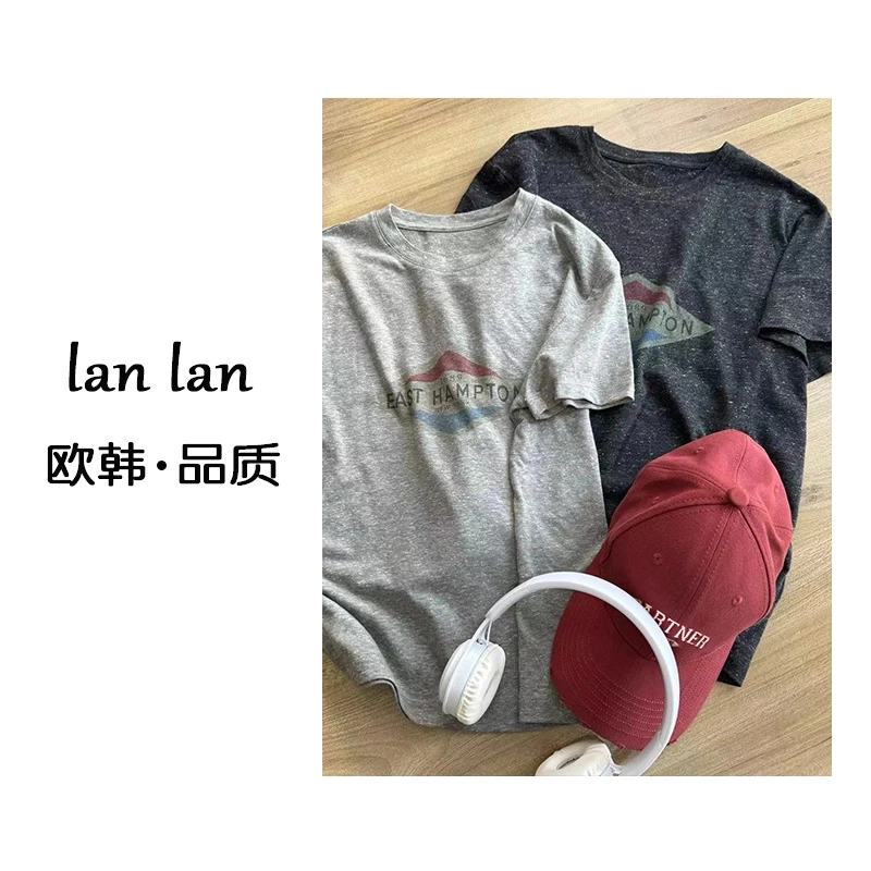 琪琪-春款【雪花棉1689短袖】韩版气质时尚百搭显瘦短袖T恤小众内搭