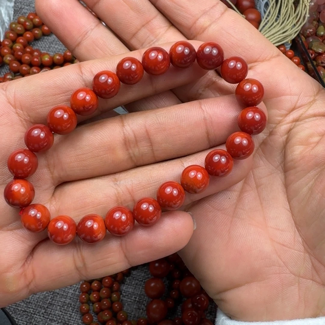 h***g南红玛瑙未镶嵌手链