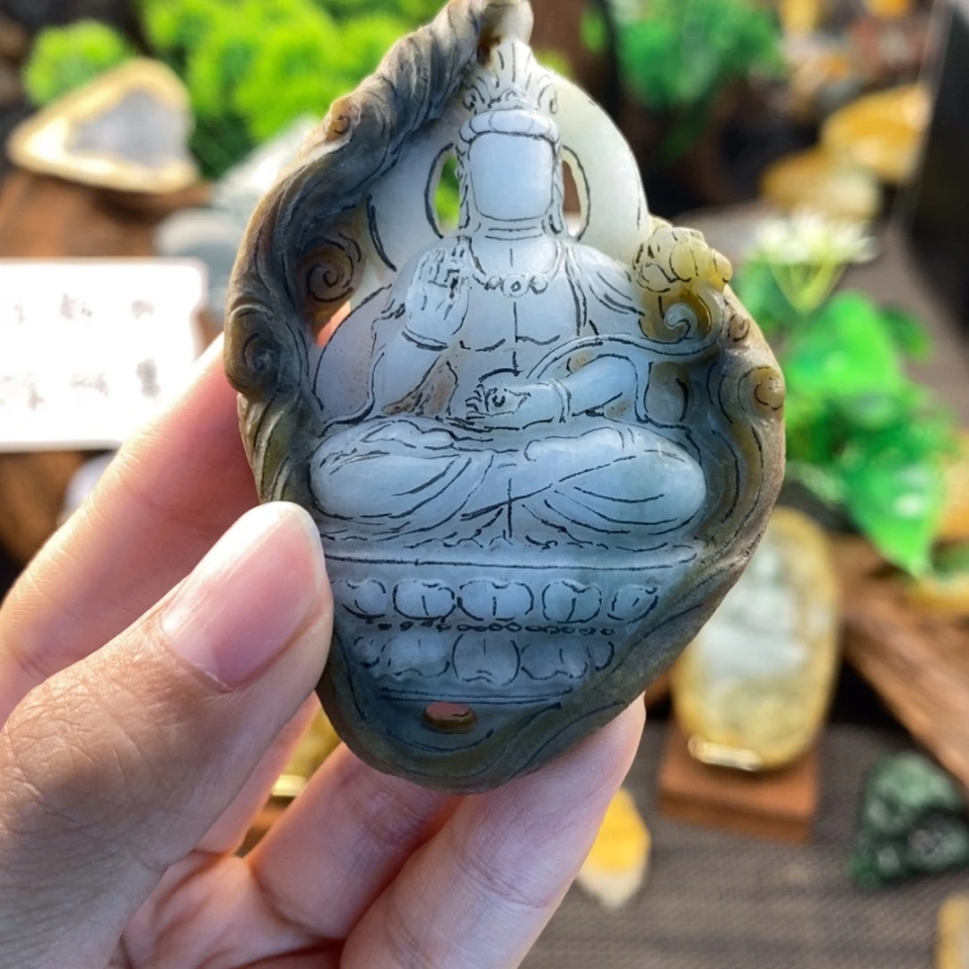 一***建定制翡翠未镶嵌翡翠挂件