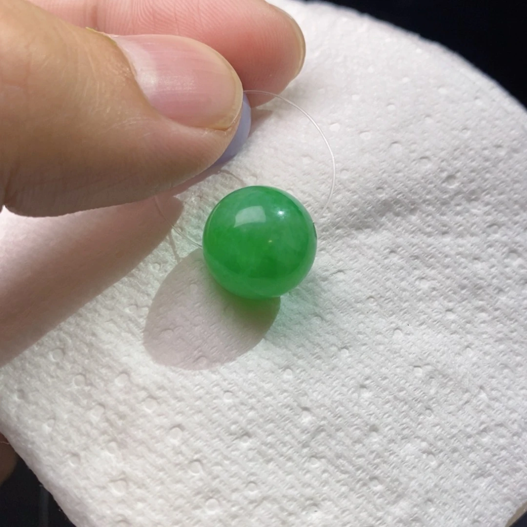 定制翡翠未镶嵌卡13.1阳绿