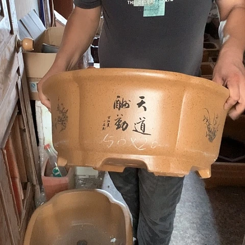 紫砂花盆手工制作