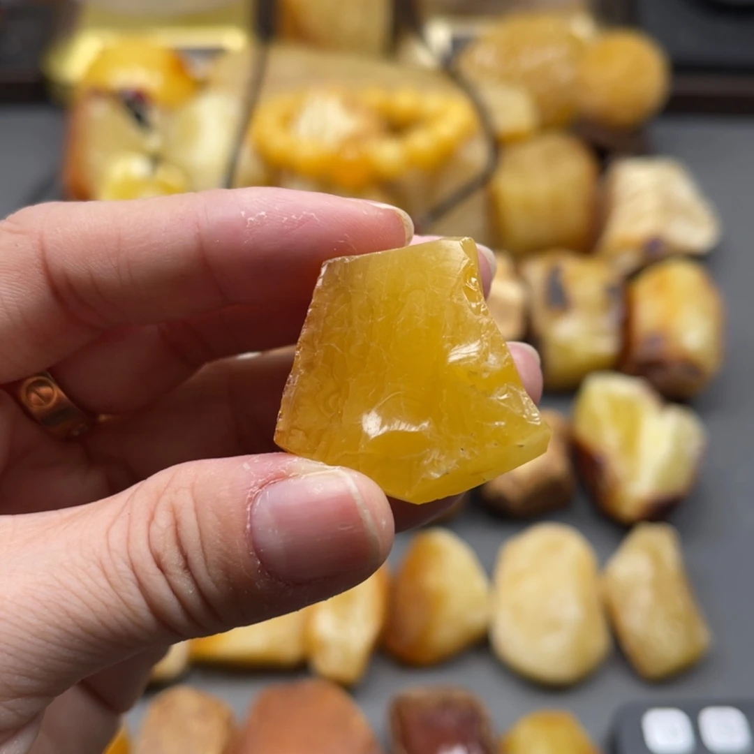 【闪购商品】未镶嵌定制琥珀天然琥珀蜜蜡原石定制