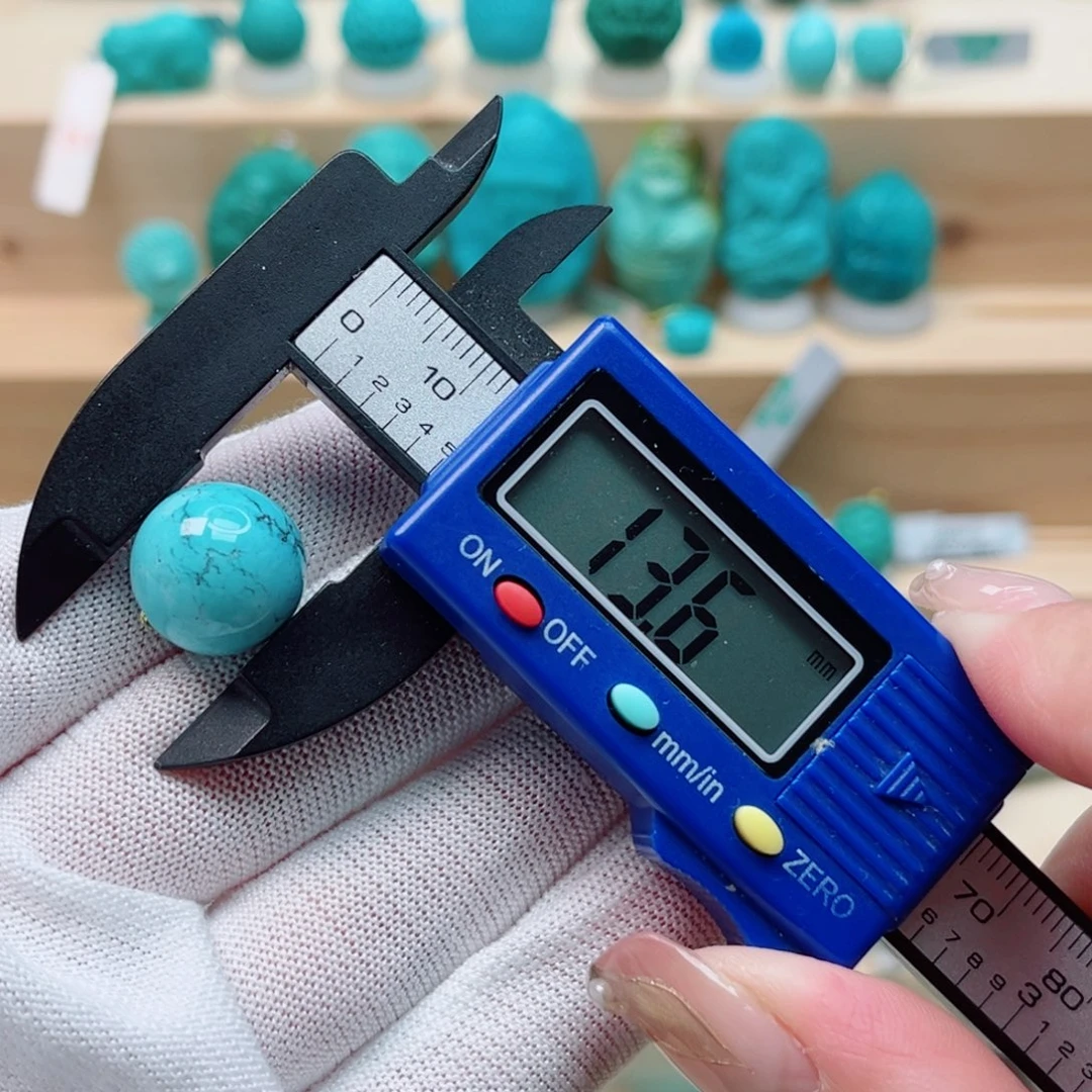 未镶嵌绿松石圆珠