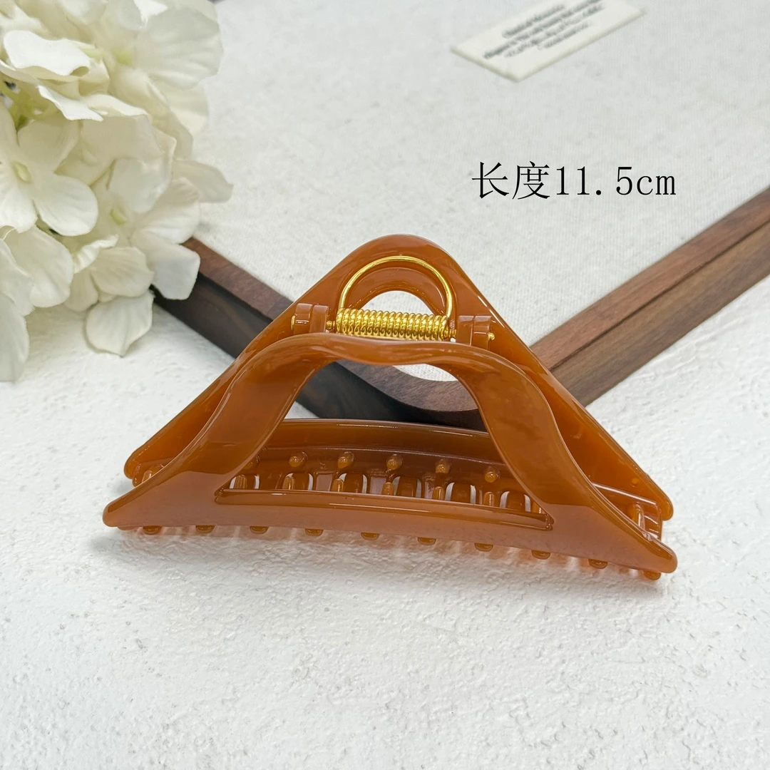 BAOSHATI/宝莎缇F-1259许妍同款百搭简约高级感三角抓夹