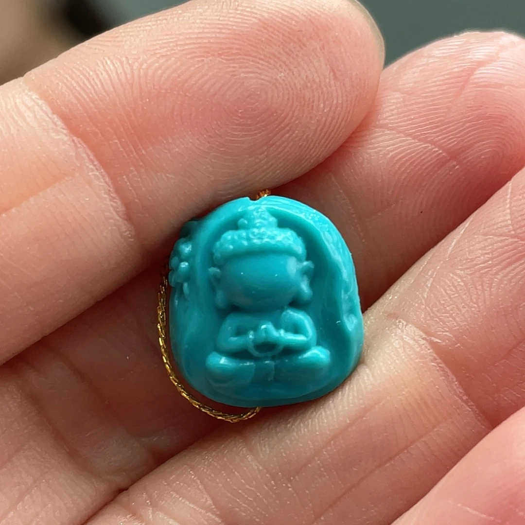 绿松石未镶嵌颈饰