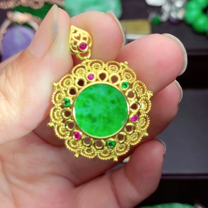 翡翠未镶嵌吊坠(不含链)