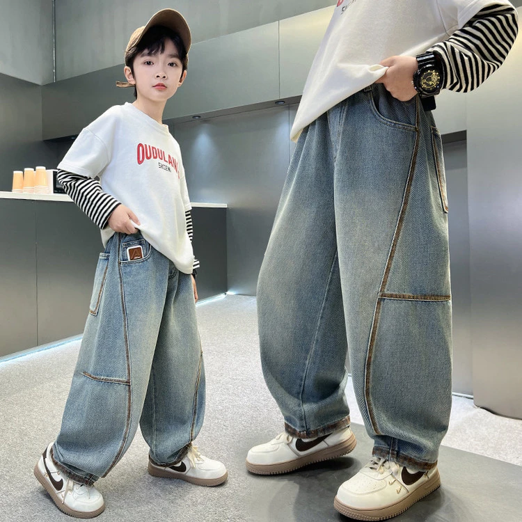 春季新款男童潮流百搭必备个性款牛仔裤