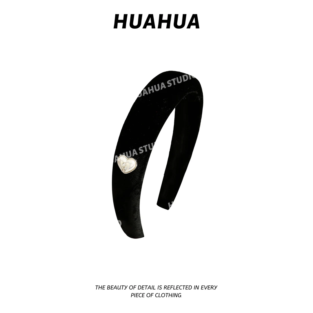 【花花】爱心发箍~韩系爱心珍珠发箍日常外出简约百搭高颅顶发饰