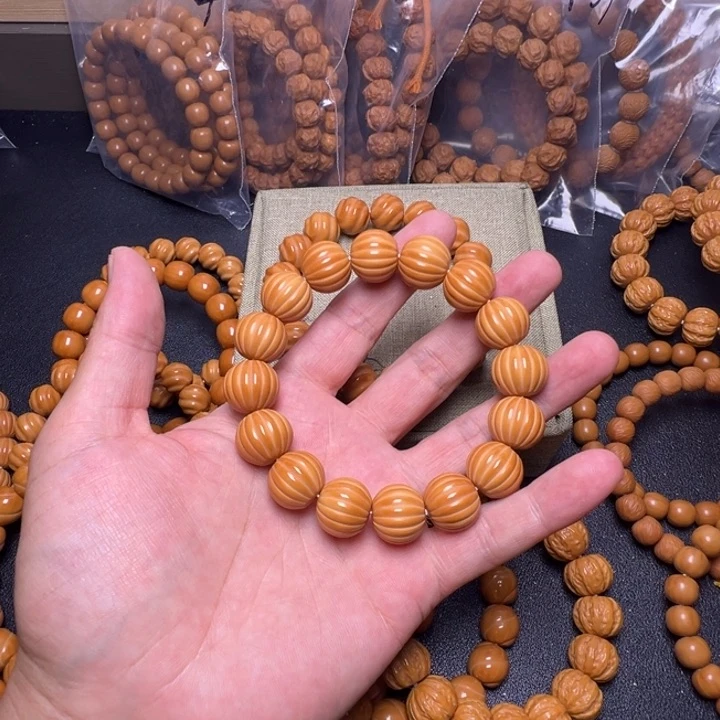 猴头核桃手串瓜珠大