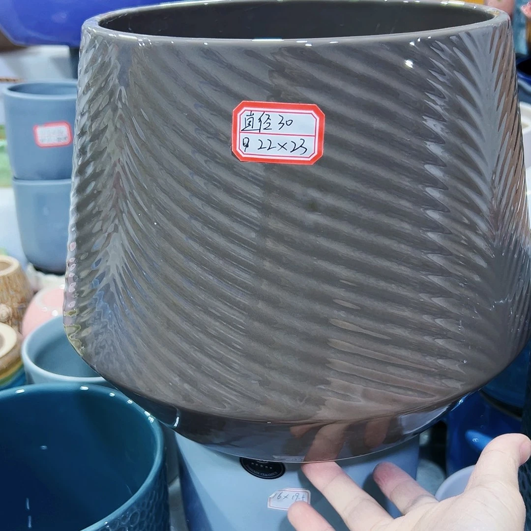 有孔外贸尾单陶瓷花盆凑单10米包邮