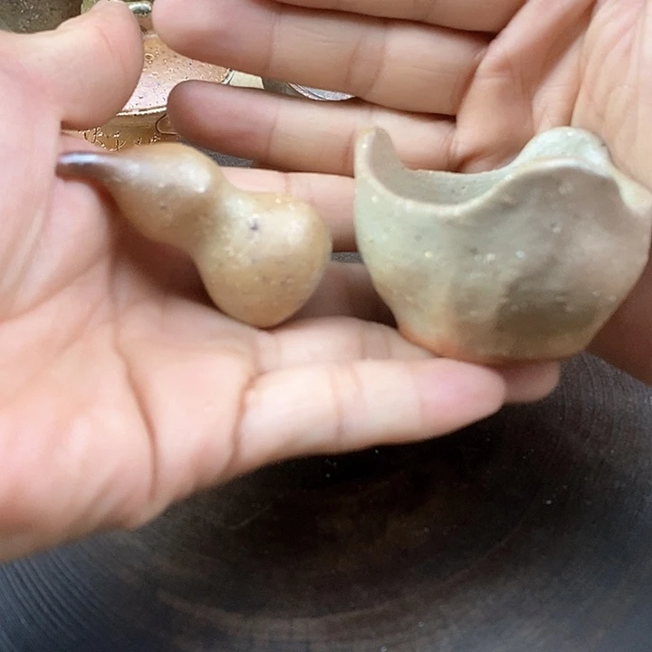 手工粗陶、柴烧茶器