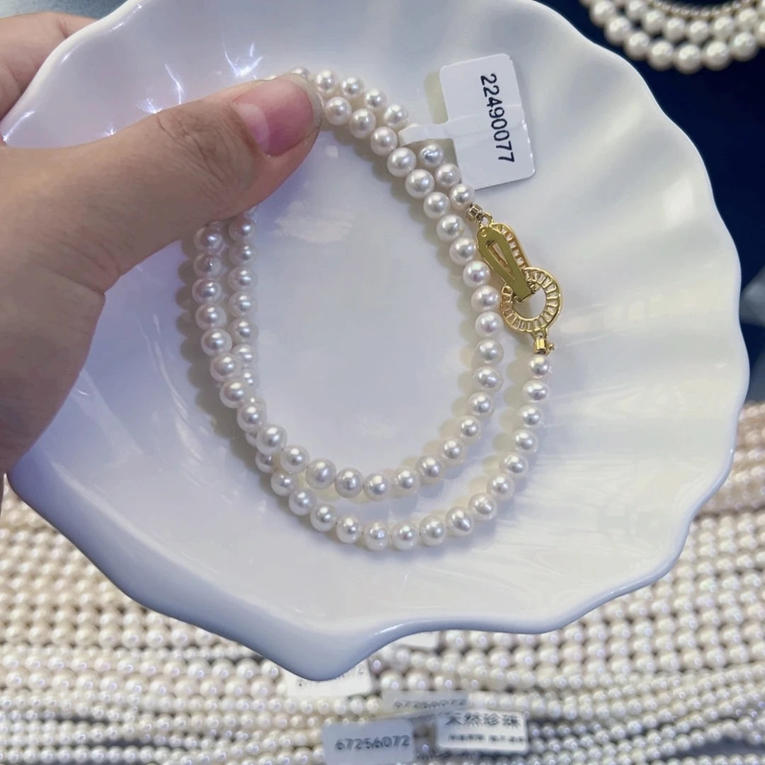 淡水珍珠银S925镶嵌项链手串耳饰吊坠