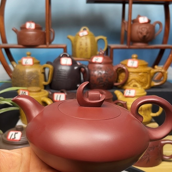 紫砂茶壶微瑕不带证书礼盒300cc