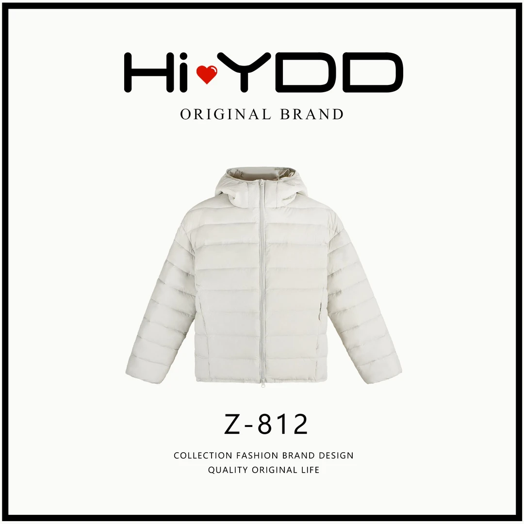YDD•「Z-812」排骨时尚冬季新轻薄泡芙短款保暖连帽外套KD-25890