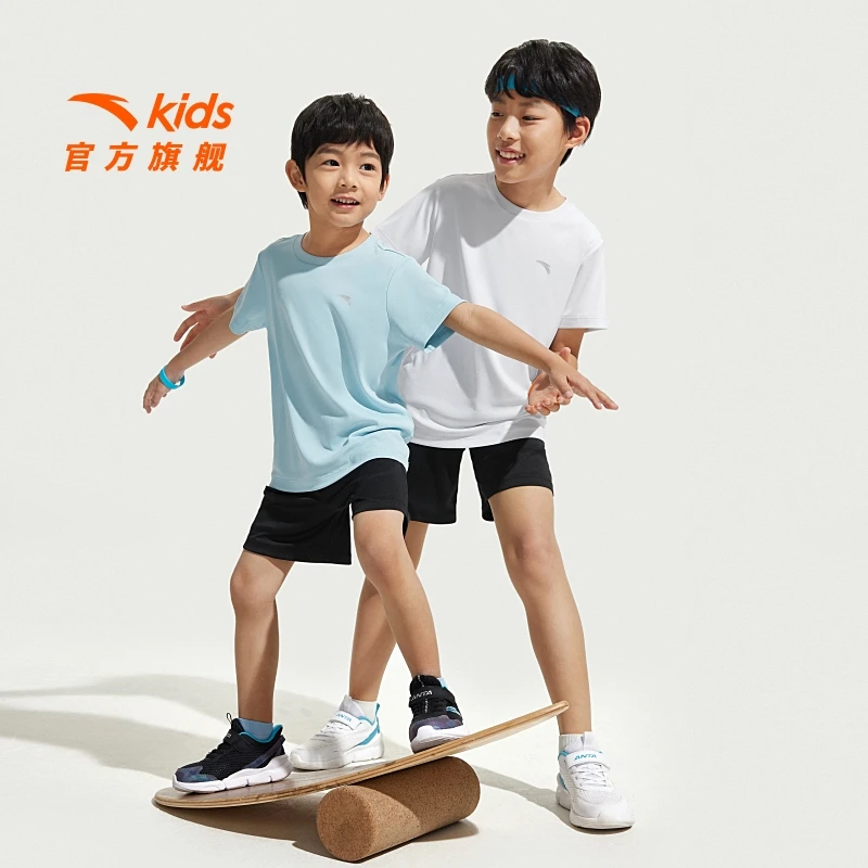 【小想妈】安踏儿童针织运动套装舒适短袖短裤套装A72527726