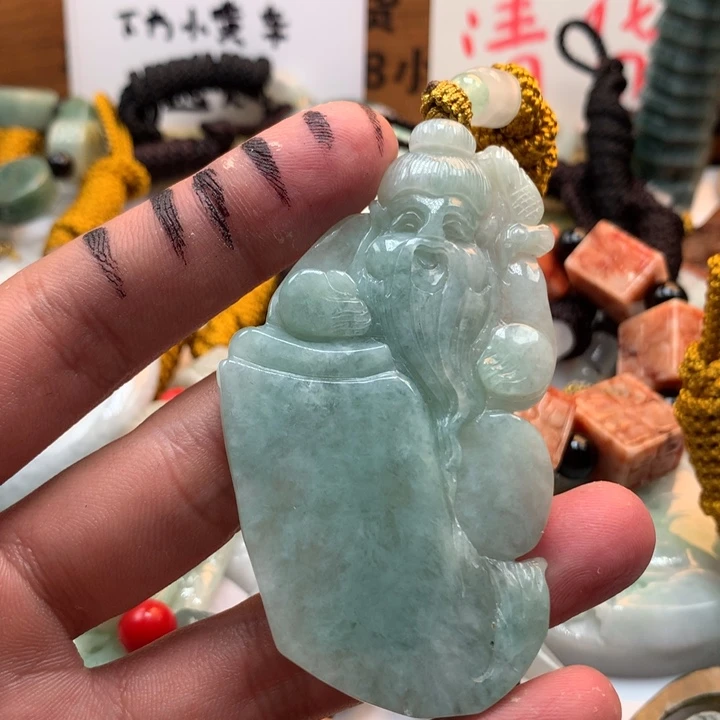 翡翠未镶嵌颈饰保真天然a货翡翠