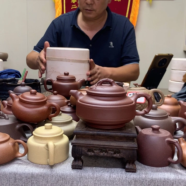 茶壶底槽青双线竹鼓350 C半手工制作