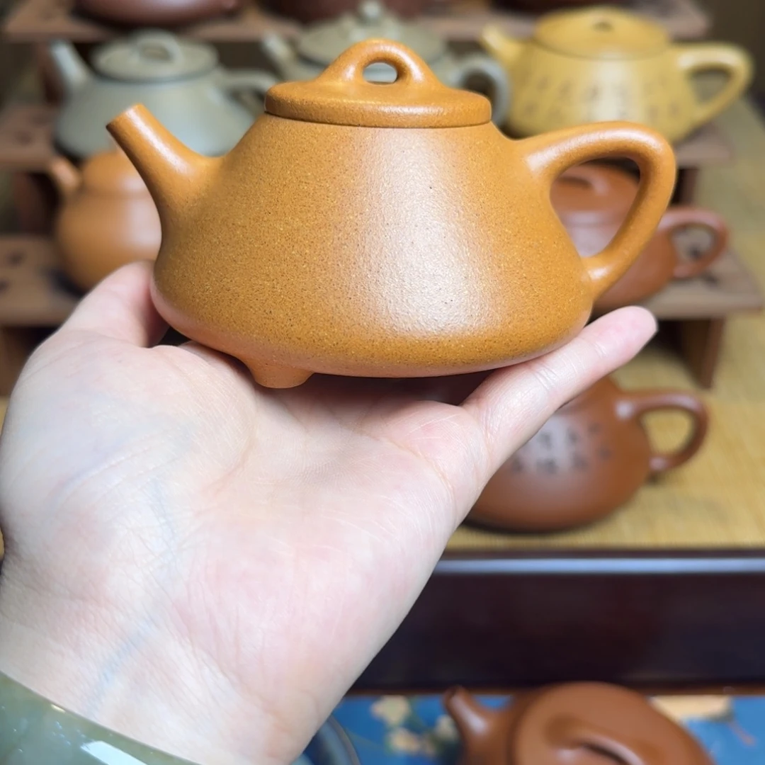 茶壶紫砂180cc黄金段子冶石瓢