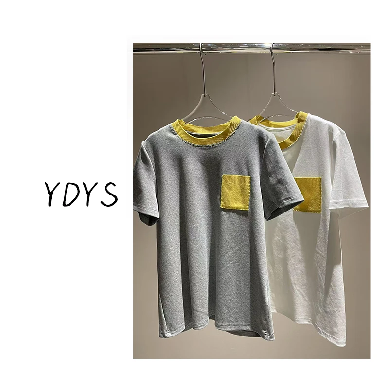 【YDYS】25K00263 2025新款时尚气质小众T恤