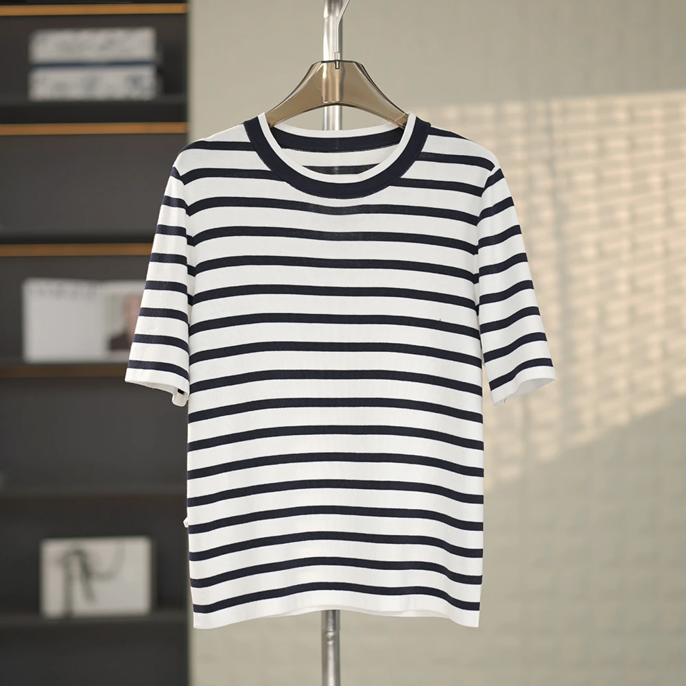 2025年夏季新款条纹海魂衫T恤