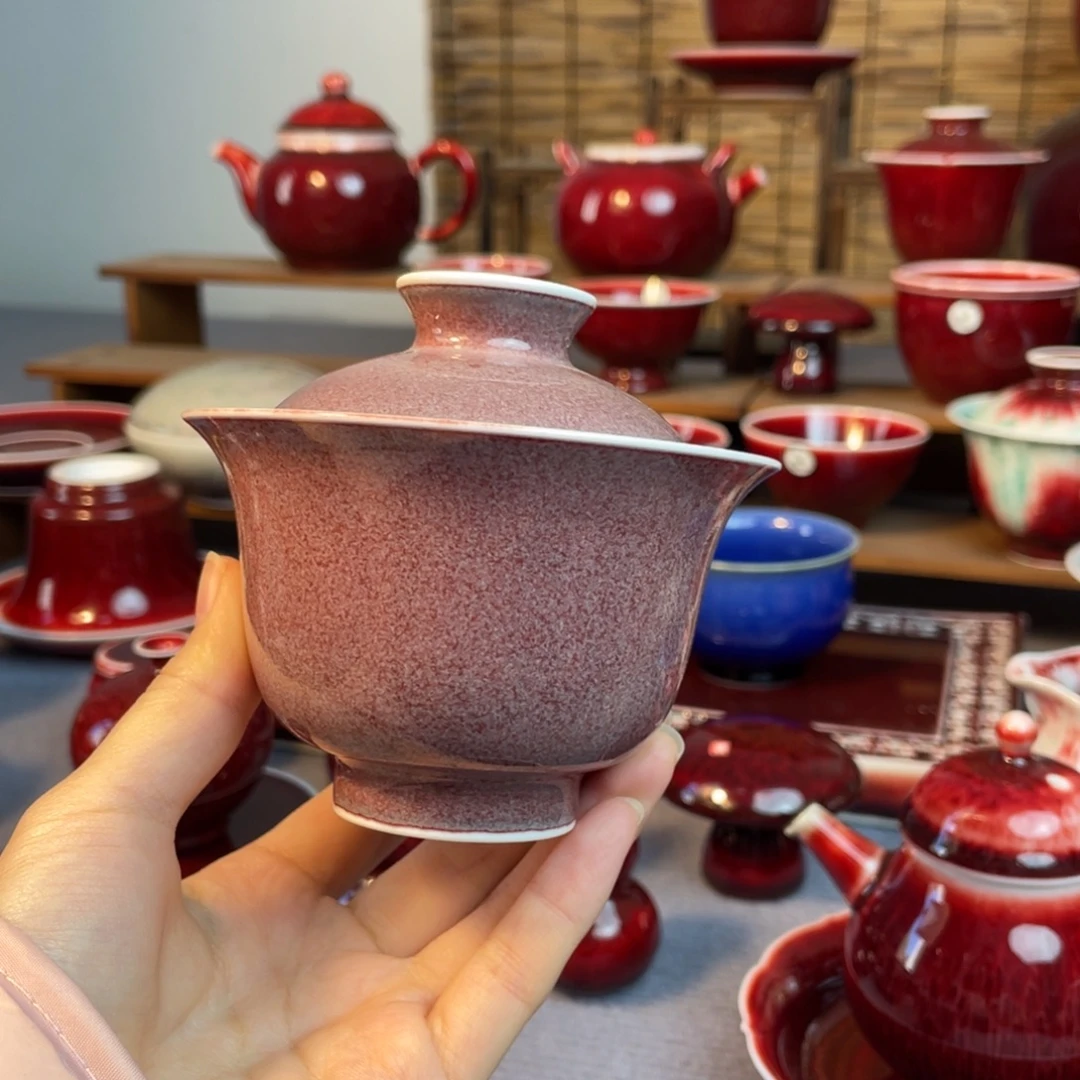 景德镇原矿陶瓷 盖碗