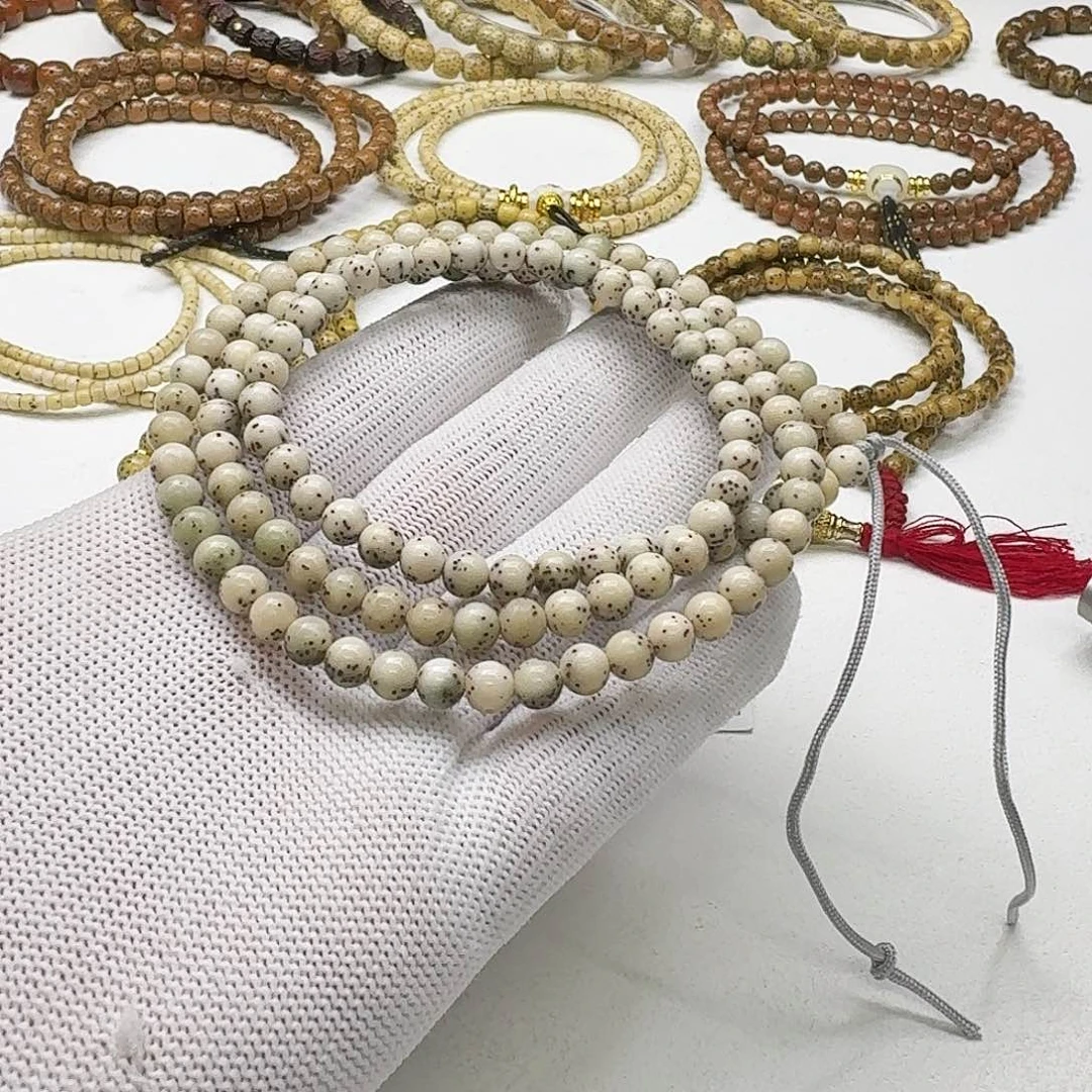 星月菩提吊坠28梵天糯冰大眼睛通体6圆108一物一图