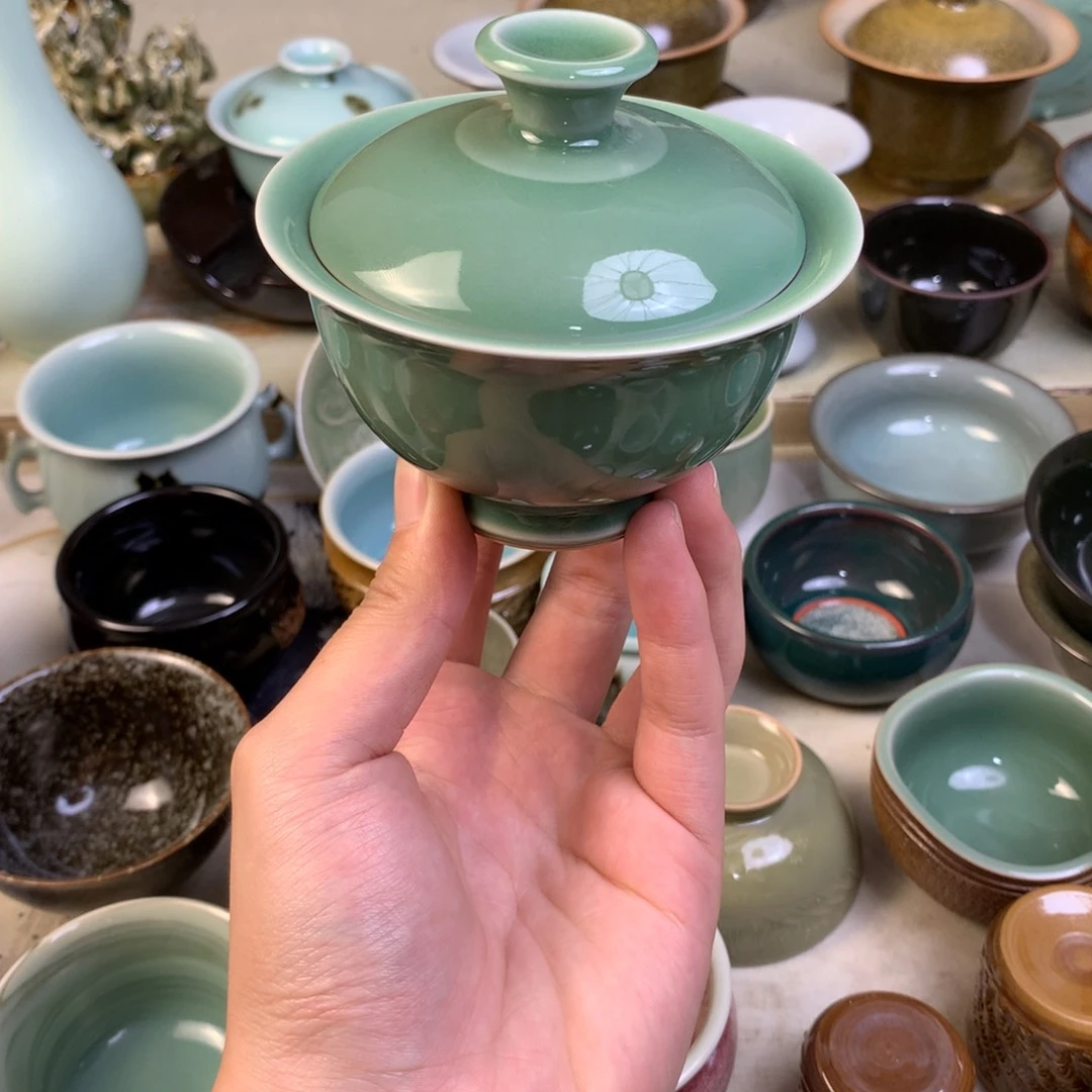 杯微瑕龙泉青瓷龙泉