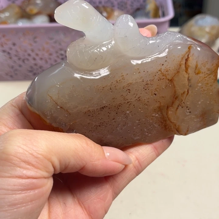 玛瑙/玉髓未镶嵌吊坠(不含链)