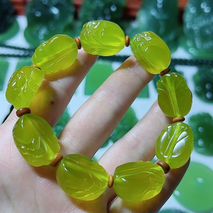 蛇纹石玉未镶嵌手链