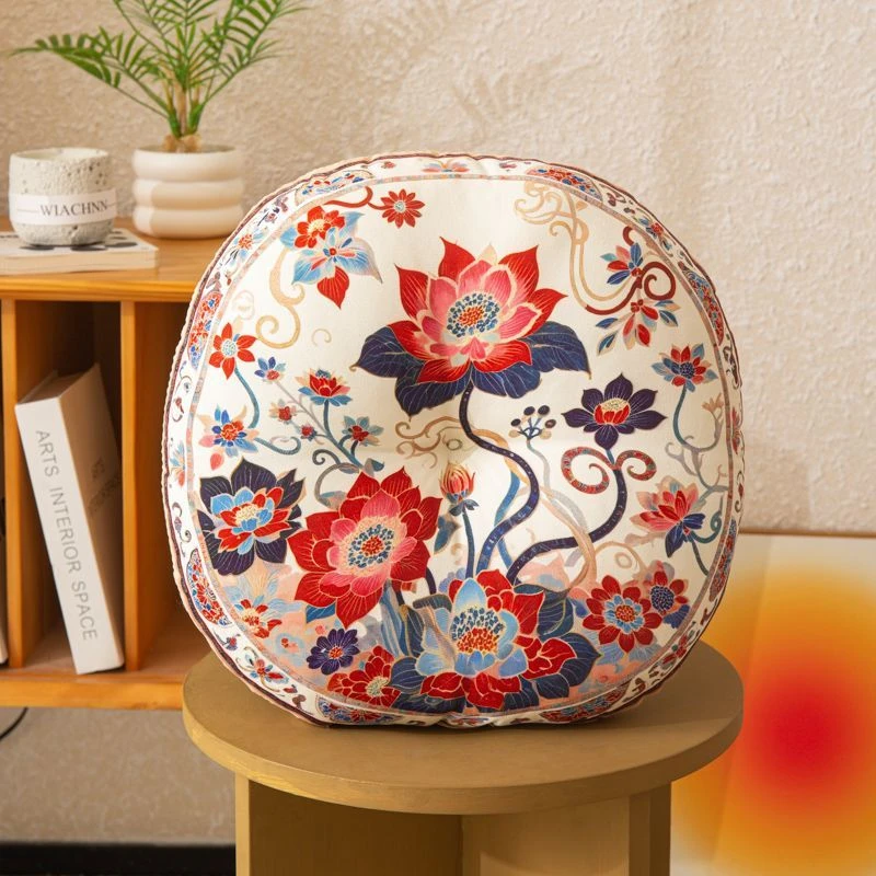 民族风坐垫圆形坐墩蒲团坐垫子家用榻榻米垫子坐垫抱枕靠垫软厚X