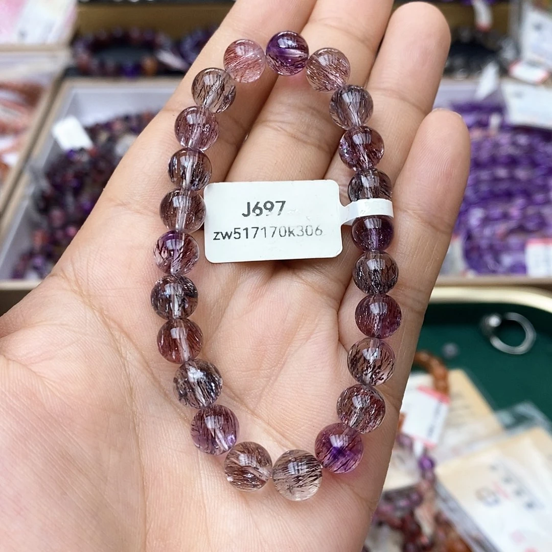 未镶嵌手链水晶J697超七8+