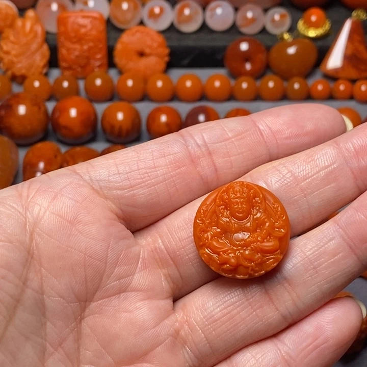 南红玛瑙未镶嵌吊坠