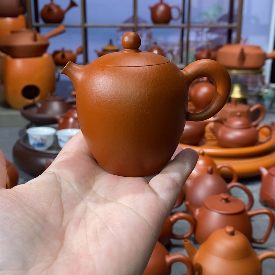 紫砂茶壶许佳纯朱泥豆蒄壶100c
