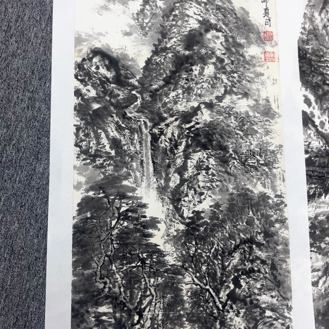净***旺国画绘画作品多次参加