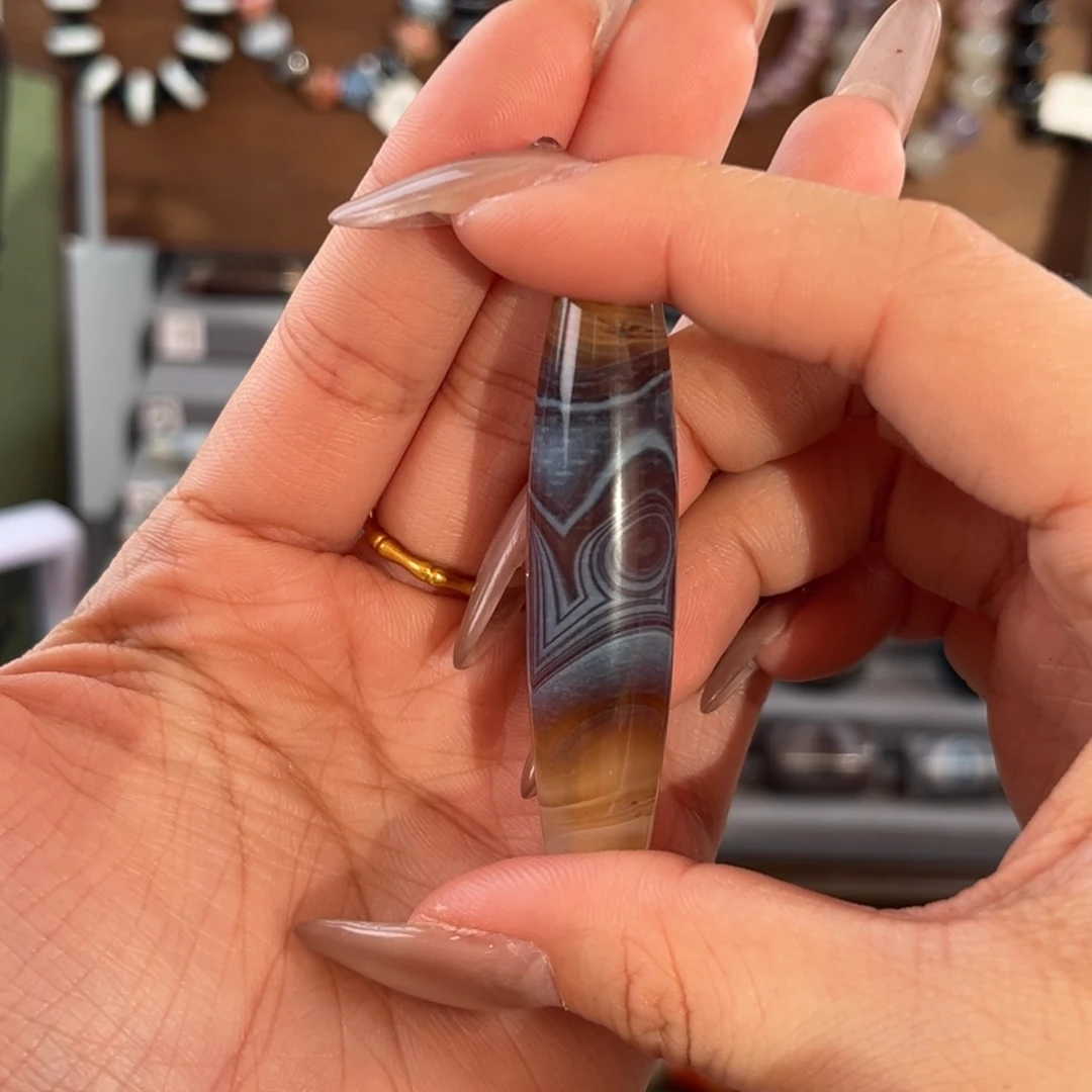 明***翼玛瑙/玉髓合金珠宝奇石