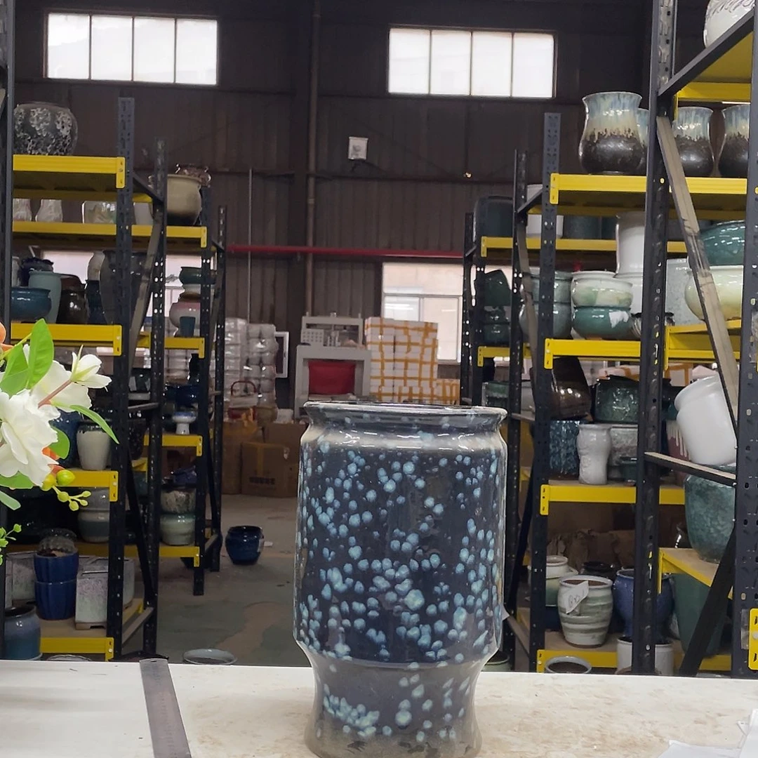 宜兴紫砂粗陶花盆