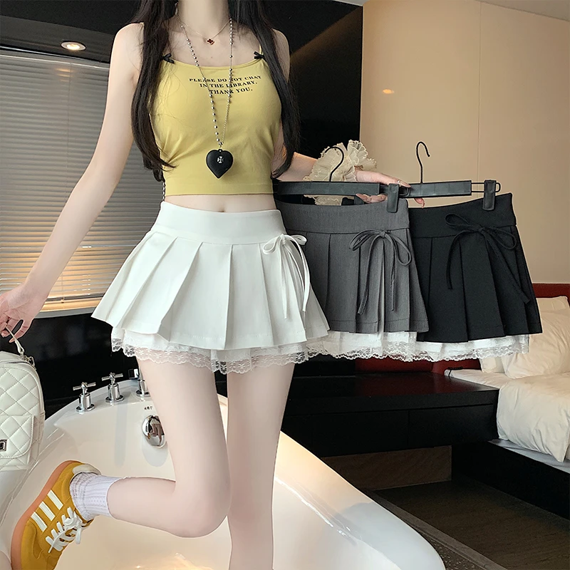 8103甜美纯欲风百褶半身裙2025夏季新款高腰显瘦半裙防走光超短裙