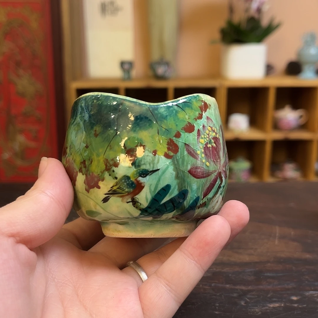 柴烧手工手绘陶瓷