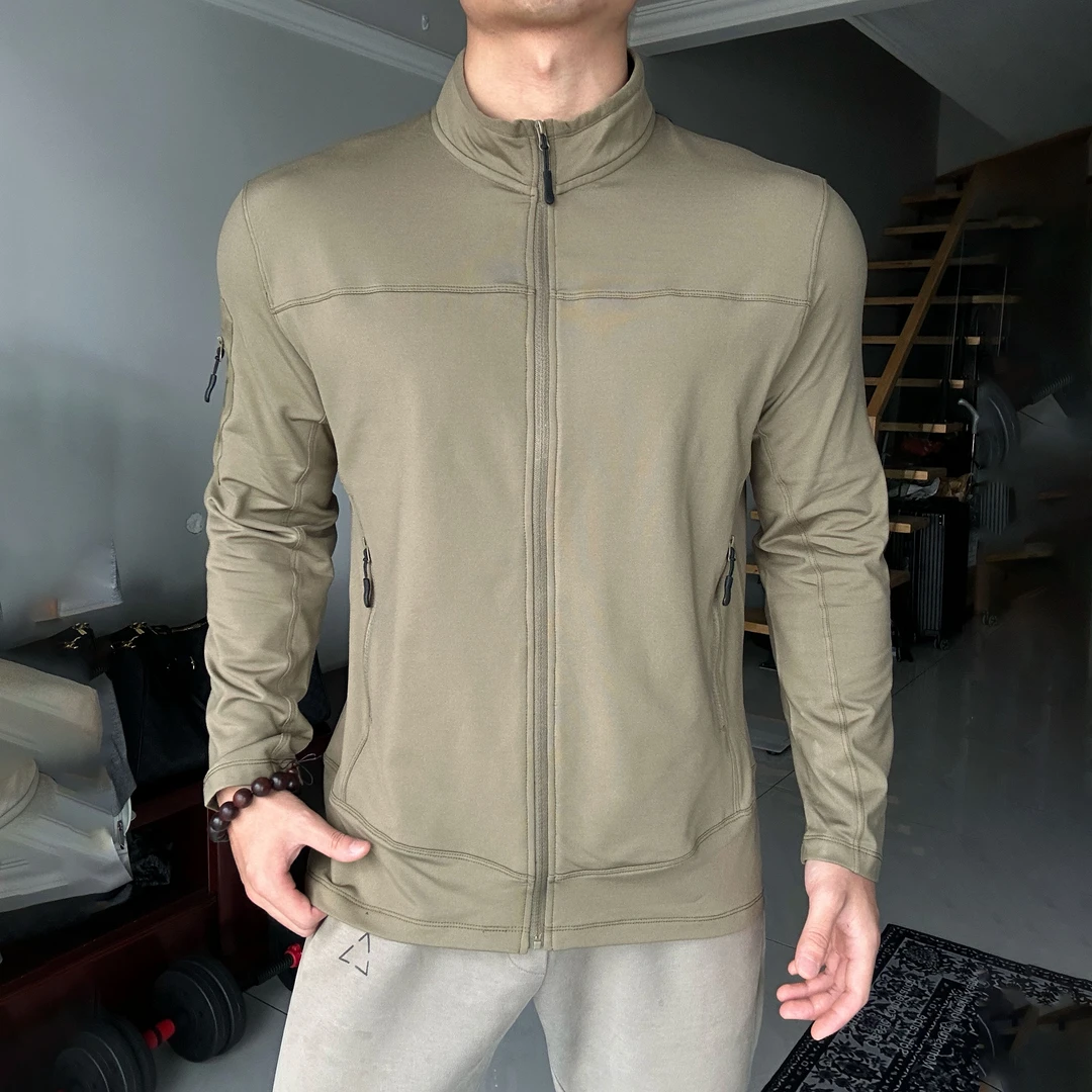 MaiBa秋冬轻量运动休闲外套夹克抓绒衣立领拉链卫衣通勤户外男士