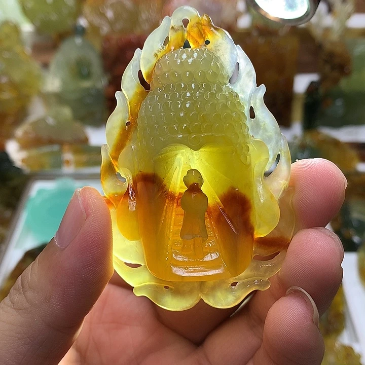 未镶嵌蛇纹石玉珠宝半成品