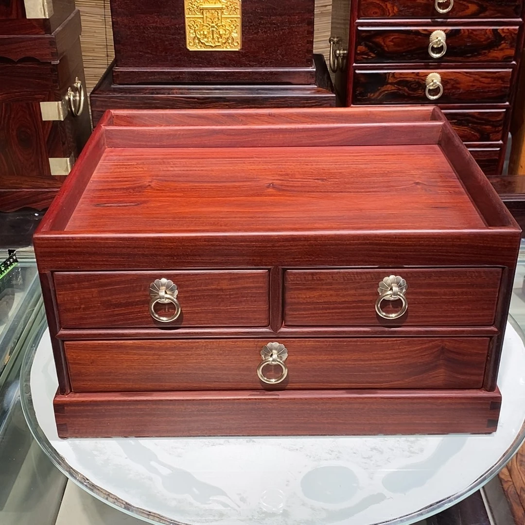 染料紫檀（血檀）承盘37/31/19