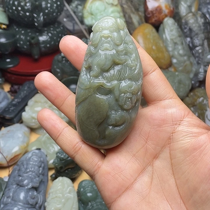 和田玉未镶嵌挂件