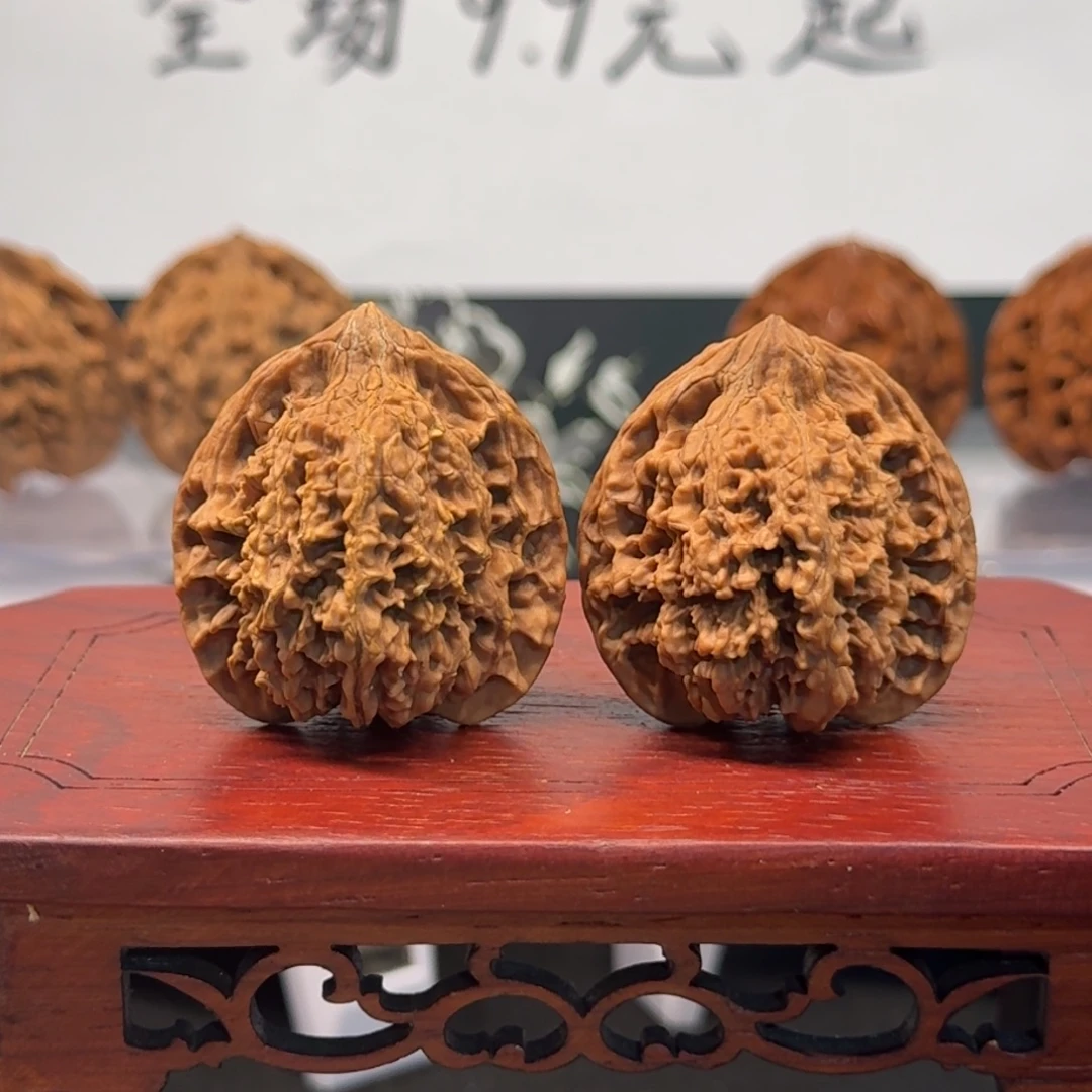 把件文玩核桃8号满天星边37高39肚34全品无药无修原生态