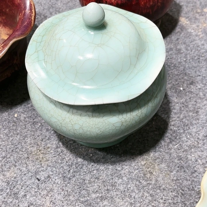 瓦当摆件摆件茶桌茶台陶瓷平**。