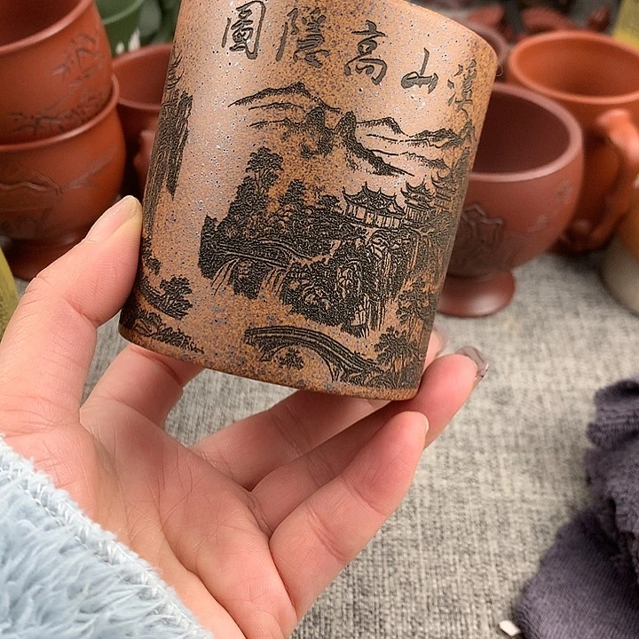 紫砂茶杯高端主人杯