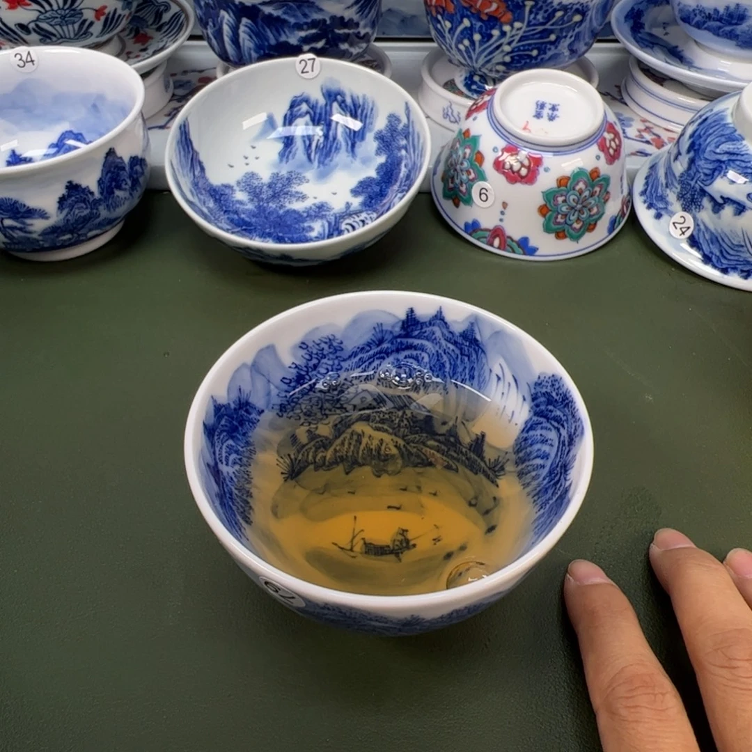 陶瓷景德镇纯手工纯手绘茶具木木79